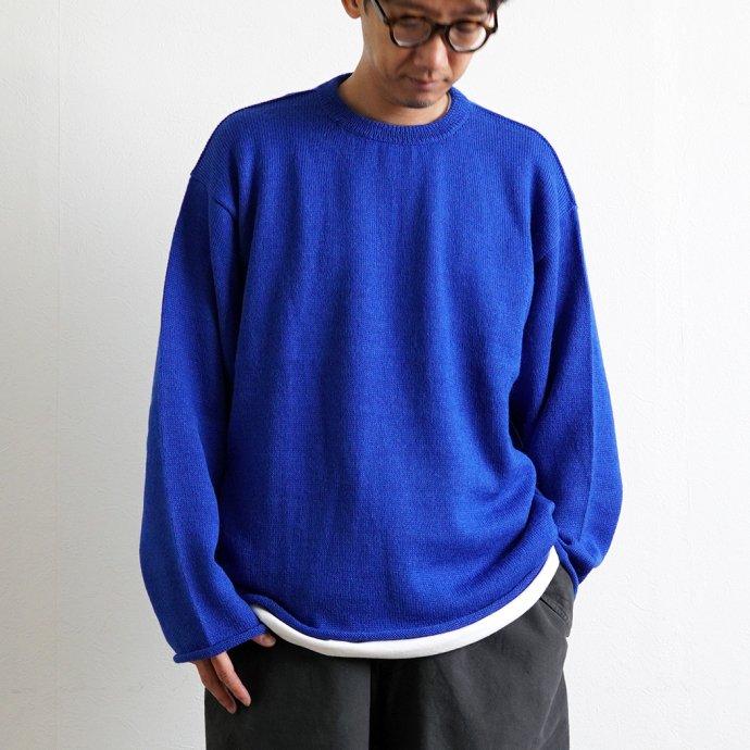 THIBAULT VAN DER STRAETE / アルパカウール クルーネックプルオーバー ROYAL BLUE ティボー ヴァンダル ストラット ロイヤルブルー 5351W | THIBAULT VAN DER STRAETE | 06