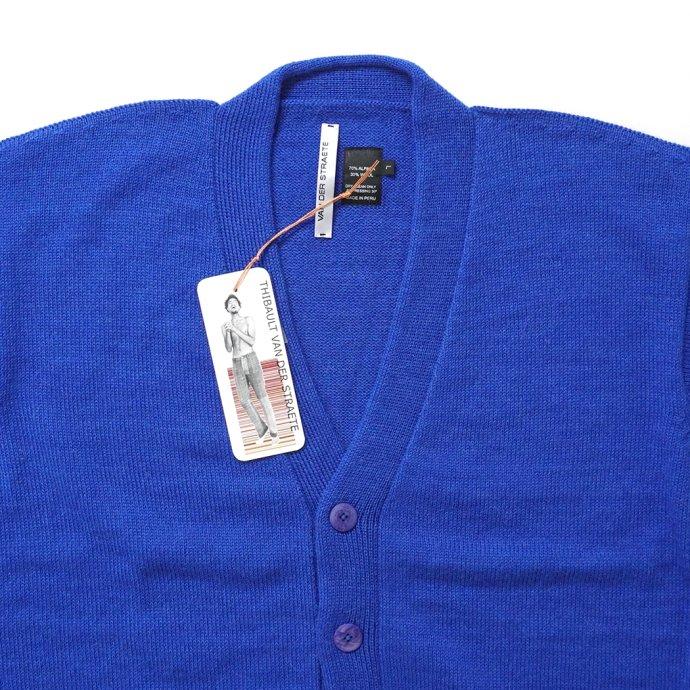 THIBAULT VAN DER STRAETE / アルパカウール Vネックカーディガン ROYAL BLUE ティボー ヴァンダル ストラット ロイヤルブルー 5352W | THIBAULT VAN DER STRAETE | 02