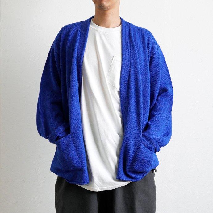 THIBAULT VAN DER STRAETE / アルパカウール Vネックカーディガン ROYAL BLUE ティボー ヴァンダル ストラット ロイヤルブルー 5352W | THIBAULT VAN DER STRAETE | 06