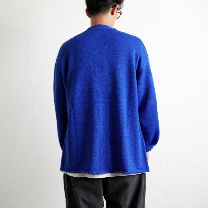 THIBAULT VAN DER STRAETE / アルパカウール Vネックカーディガン ROYAL BLUE ティボー ヴァンダル ストラット ロイヤルブルー 5352W | THIBAULT VAN DER STRAETE | 07