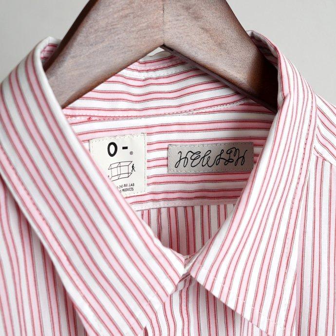 O-（オー） O-（オー）/ F.F. SHIRT - Pink ST O-UL-06 ストライプシャツ 0-cho-rui-lab レイチョウルイラボ ポイント 消化 デッドストック生地 | オー | 10