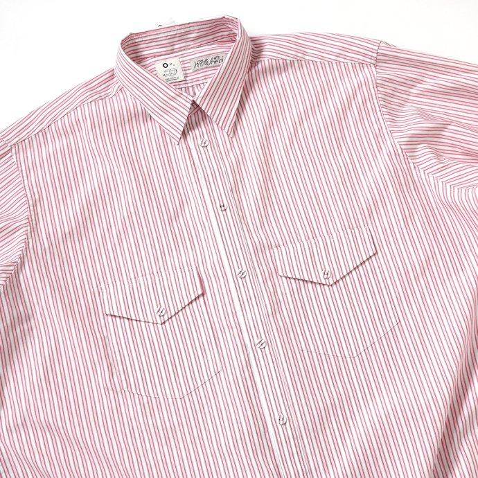 O-（オー） O-（オー）/ F.F. SHIRT - Pink ST O-UL-06 ストライプシャツ 0-cho-rui-lab レイチョウルイラボ ポイント 消化 デッドストック生地 | オー | 03
