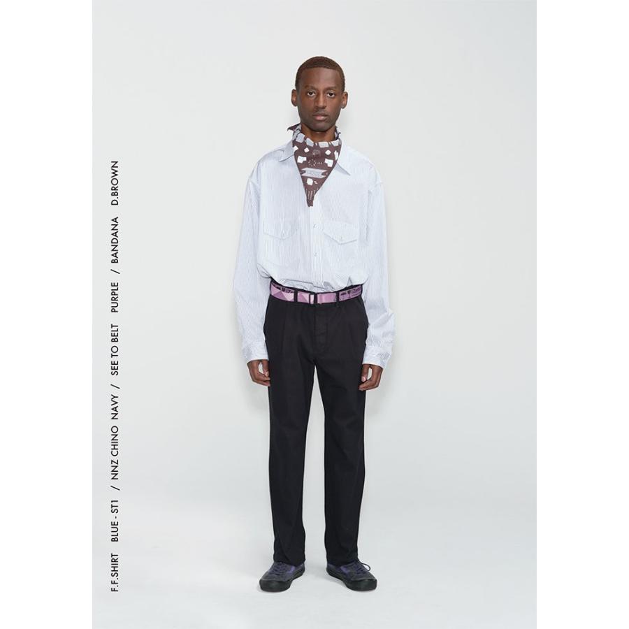 O-（オー） O-（オー）/ F.F. SHIRT - Pink ST O-UL-06 ストライプシャツ 0-cho-rui-lab レイチョウルイラボ ポイント 消化 デッドストック生地 | オー | 07