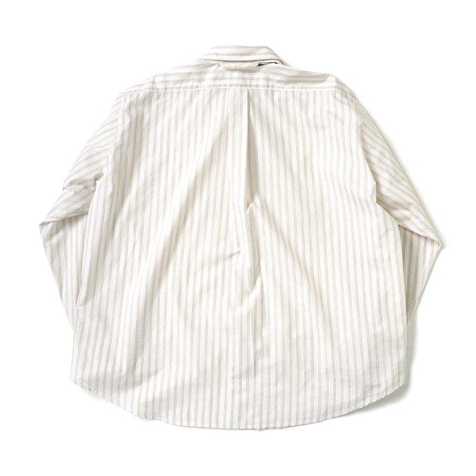 O-（オー） O-（オー）/ F.F. SHIRT - Yellow ST O-UL-06 ストライプシャツ 0-cho-rui-lab レイチョウルイラボ ポイント 消化 デッドストック生地 | オー | 01