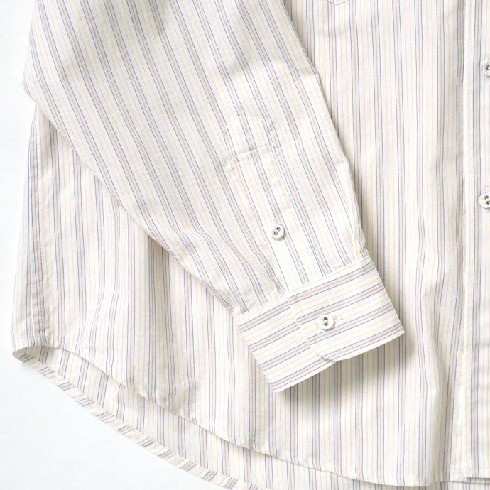 O-（オー） O-（オー）/ F.F. SHIRT - Yellow ST O-UL-06 ストライプシャツ 0-cho-rui-lab レイチョウルイラボ ポイント 消化 デッドストック生地 | オー | 04