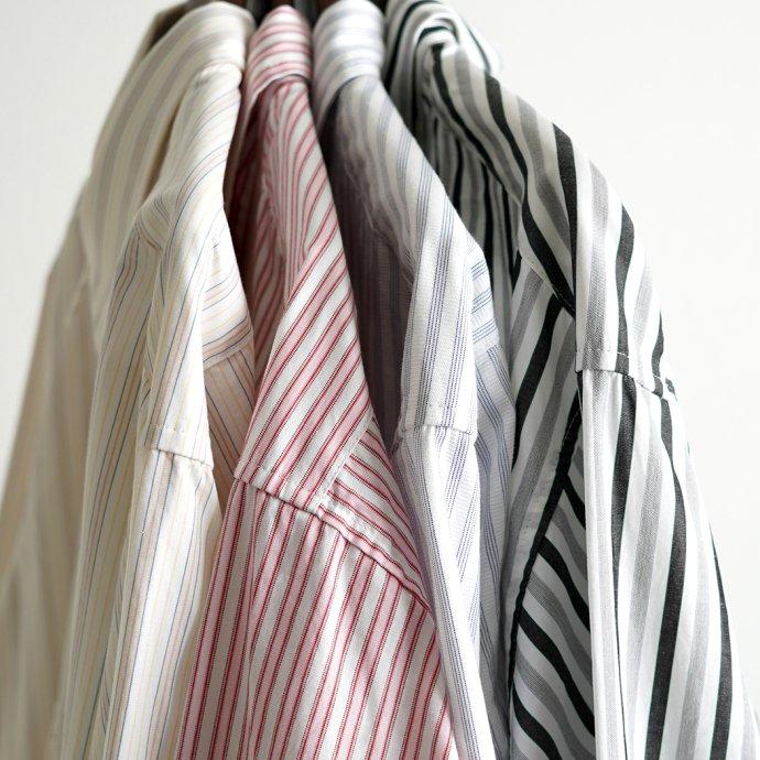 O-（オー） O-（オー）/ F.F. SHIRT - Yellow ST O-UL-06 ストライプシャツ 0-cho-rui-lab レイチョウルイラボ ポイント 消化 デッドストック生地 | オー | 09