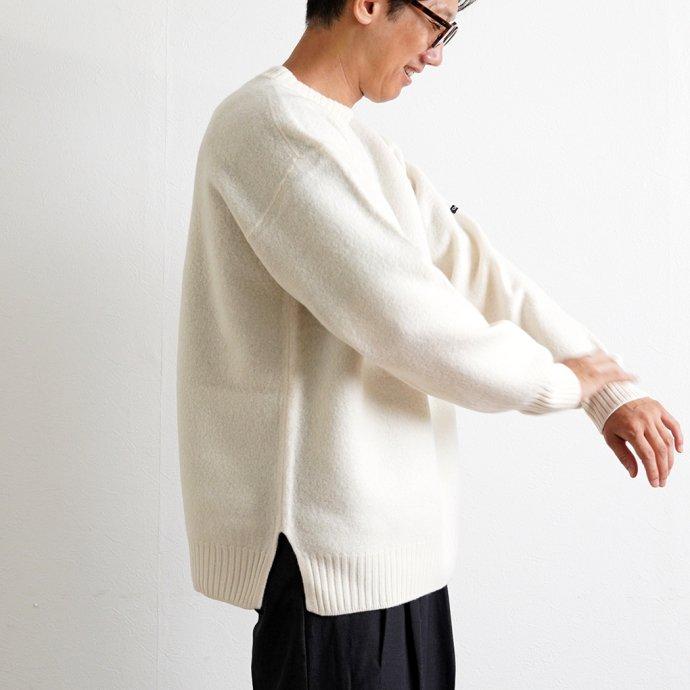 オーシバル ORCIVAL メンズ トップス ウール モックネック プルオーバーニット IVORY アイボリー OR-D0060 CHA シンプル 無地 あす楽 ファッション 縮絨 | ORCIVAL | 06