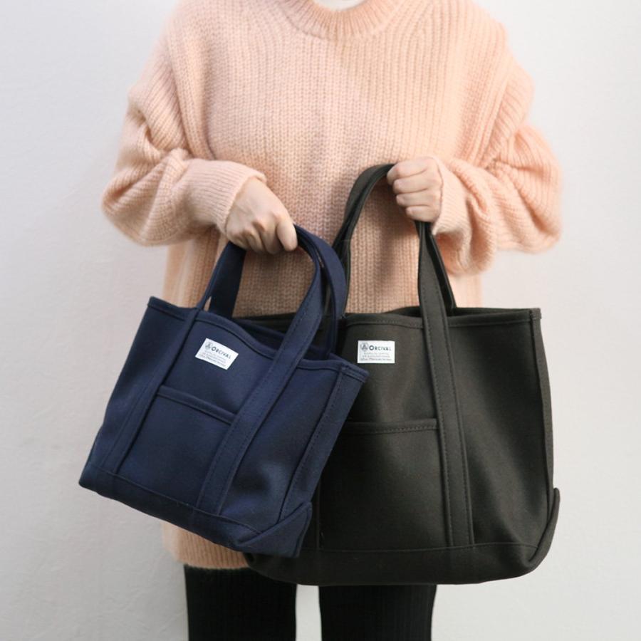 オーシバル バッグ ORCIVAL トートバッグ レディース S サイズ OR-H0241 HML ヘビー メルトン トート 無地 小さめ GREYISH BLUE TOTE BAG SMALL ミニトート シ… | ORCIVAL | 10