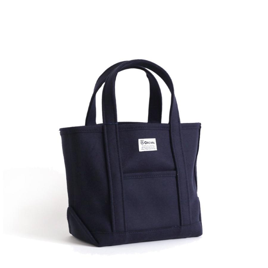 オーシバル バッグ ORCIVAL トートバッグ レディース S サイズ OR-H0241 HML ヘビー メルトン トート 無地 小さめ GREYISH BLUE TOTE BAG SMALL ミニトート シ… | ORCIVAL | 01
