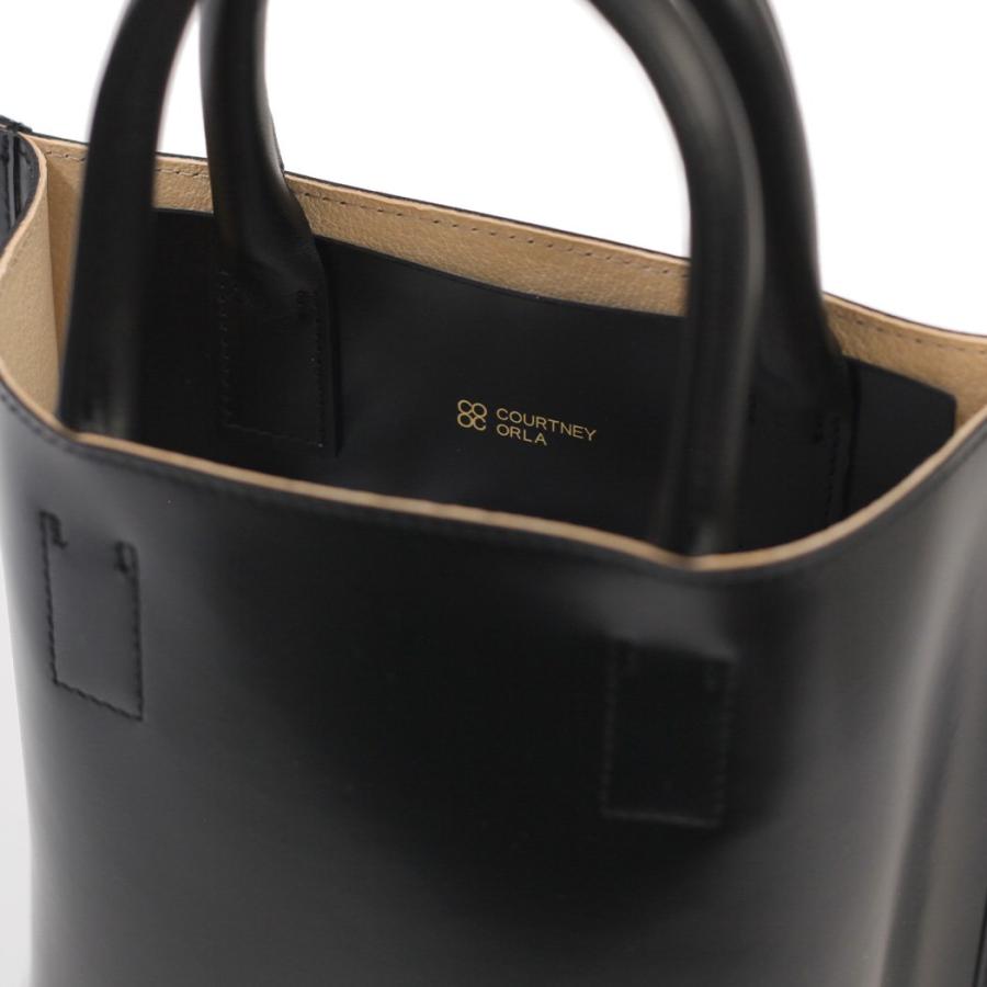 COURTNEY ORLA (コートニーオーラ) / CURVE TOTE s - ブラック/アイボリー CRV22FPV014001BK/IVR トートバッグ  黒 ブラック アイボリー バイカラー シンプル … | COURTNEY ORLA | 06