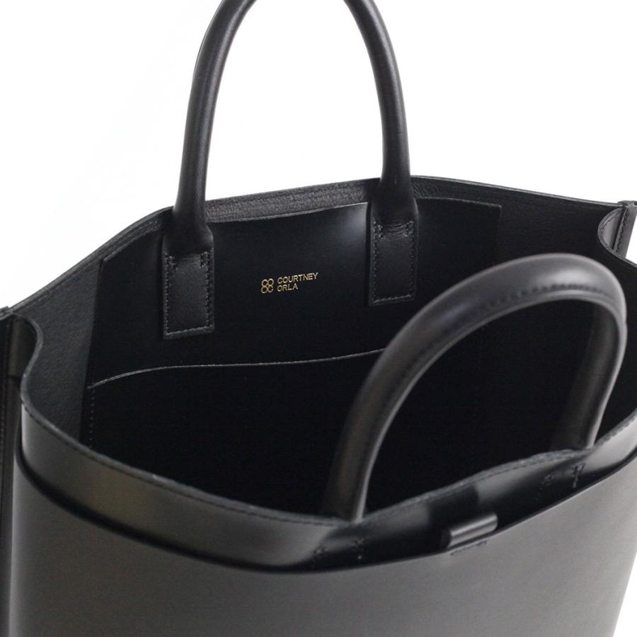 COURTNEY ORLA (コートニーオーラ) / CURVE POCKET TOTE l - ブラック/ブラック CRP23FPV017004BK/BKトートバッグ  黒 ブラック シンプル 横長 無地 鞄 バッグ… | COURTNEY ORLA | 03