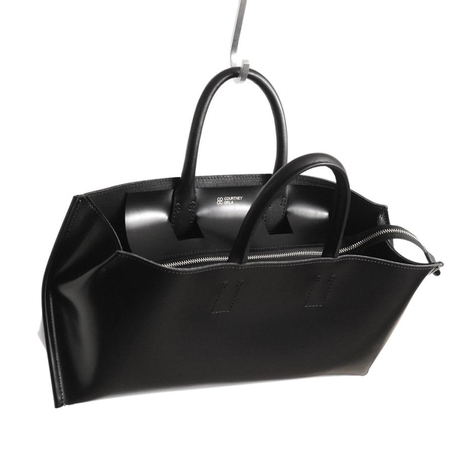 COURTNEY ORLA コートニーオーラ トート バッグ SLOPE ZIP WIDE TOTE - ブラック/ブラック SLZ23FPV011003BK/BK 横長 トートバッグ 黒 シンプル 無地 鞄 ビジ… | COURTNEY ORLA | 06