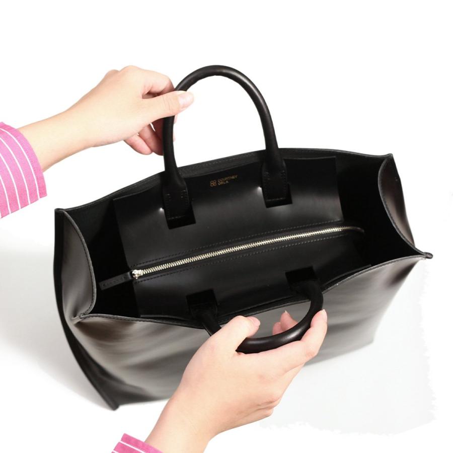 COURTNEY ORLA コートニーオーラ SLOPE ZIP TOTE l - ブラック/ブラック SLZ23FPV011004BK/BK トートバッグ 大容量 A4 黒 シンプル 無地 鞄 ビジネス 通勤 仕… | COURTNEY ORLA | 02