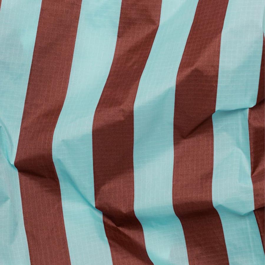 BAGGU バグー エコバッグ ストライプ レーズンパープル×ブルー 100%リサイクルナイロン STANDARD スタンダード サイズ 大きい 大容量 ショルダー 洗濯可能 折… | BAGGU | 01