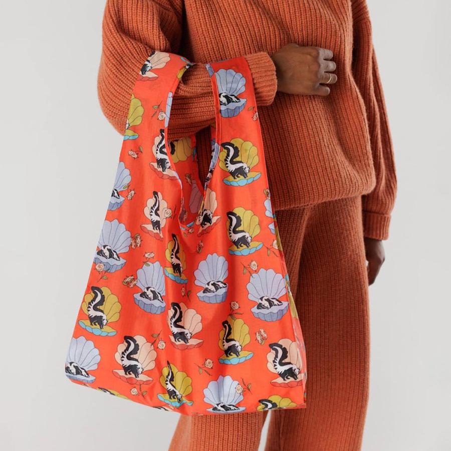 BAGGU バグー エコバッグ スカンク 100%リサイクルナイロン STANDARD スタンダード サイズ 大きい 大容量 ショルダー 洗濯可能 折り畳み コンパクト 軽量 レジ… | BAGGU | 02