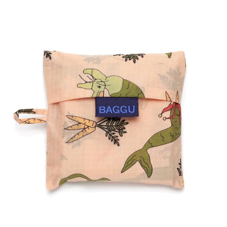 BAGGU バグー エコバッグ マーメイドバニー 100%リサイクルナイロン STANDARD スタンダード サイズ 大きい 大容量 ショルダー 洗濯可能 折り畳み コンパクト … | BAGGU | 03