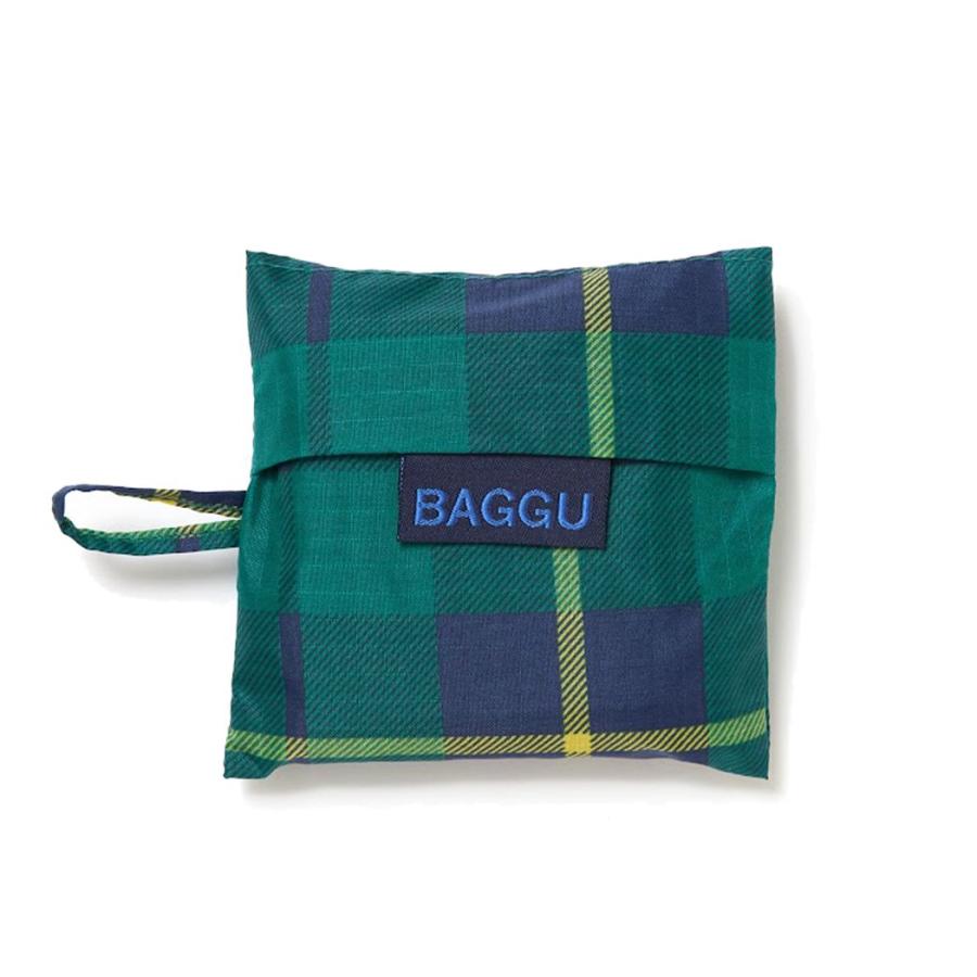 BAGGU バグー エコバッグ BABY タータングリーン 日本限定モデル 正規品 サブバッグ ジム用 お買い物 マザーズバッグ コンパクト 折りたたみ 洗濯可能 マチ広 … | BAGGU | 03