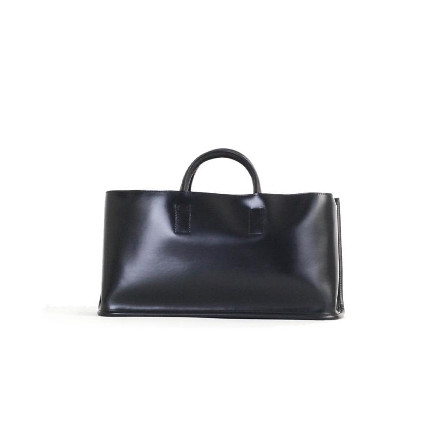 COURTNEY ORLA (コートニーオーラ) / CURVE WIDE TOTE s - ブラック/アイボリー CRV22FPV014002BK/IVR トートバッグ  黒 ブラック アイボリー バイカラー シン… | COURTNEY ORLA | 01