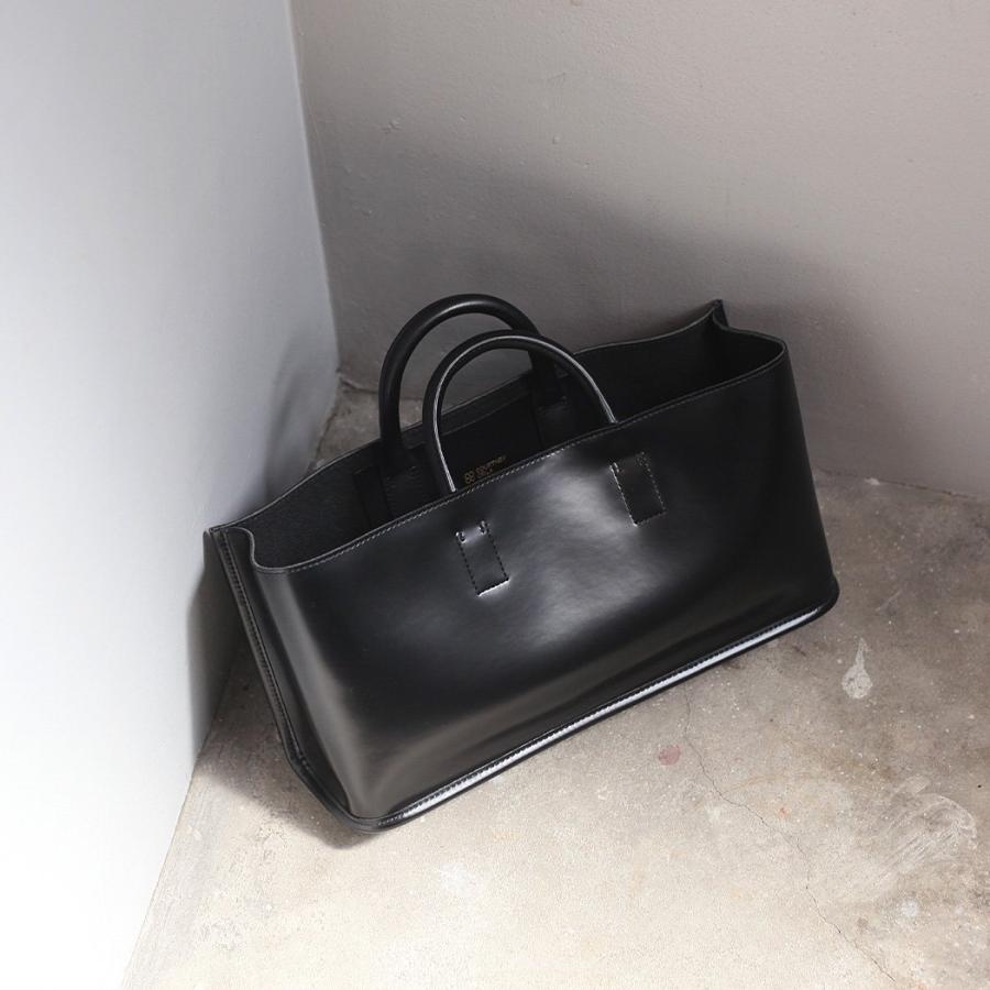 COURTNEY ORLA (コートニーオーラ) / CURVE WIDE TOTE s - ブラック/アイボリー CRV22FPV014002BK/IVR トートバッグ  黒 ブラック アイボリー バイカラー シン… | COURTNEY ORLA | 05