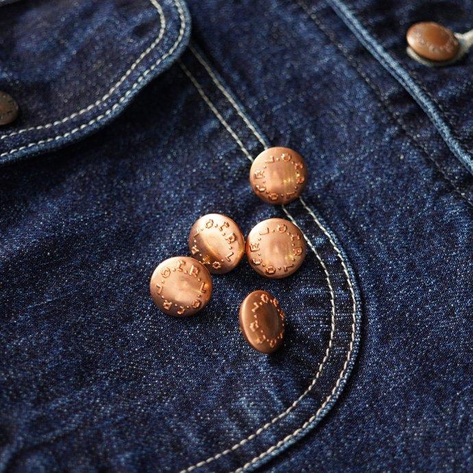 O-（オー） COPPER BUTTONS O-UL-07 純銅製 オリジナル チェンジボタン 0-cho-rui-lab レイチョウルイラボ ポイント 消化 | オー | 01