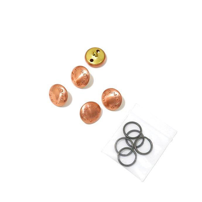 O-（オー） COPPER BUTTONS O-UL-07 純銅製 オリジナル チェンジボタン 0-cho-rui-lab レイチョウルイラボ ポイント 消化 | オー | 07