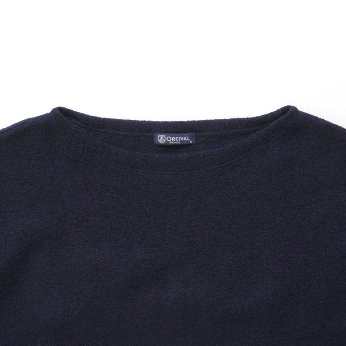 オーシバル ORCIVAL メンズ トップス ウールパイル ボートネックプルオーバー NAVY OR-C0280 WPJ ネイビー シンプル 無地 あす楽 ファッション 縮絨 | ORCIVAL | 03