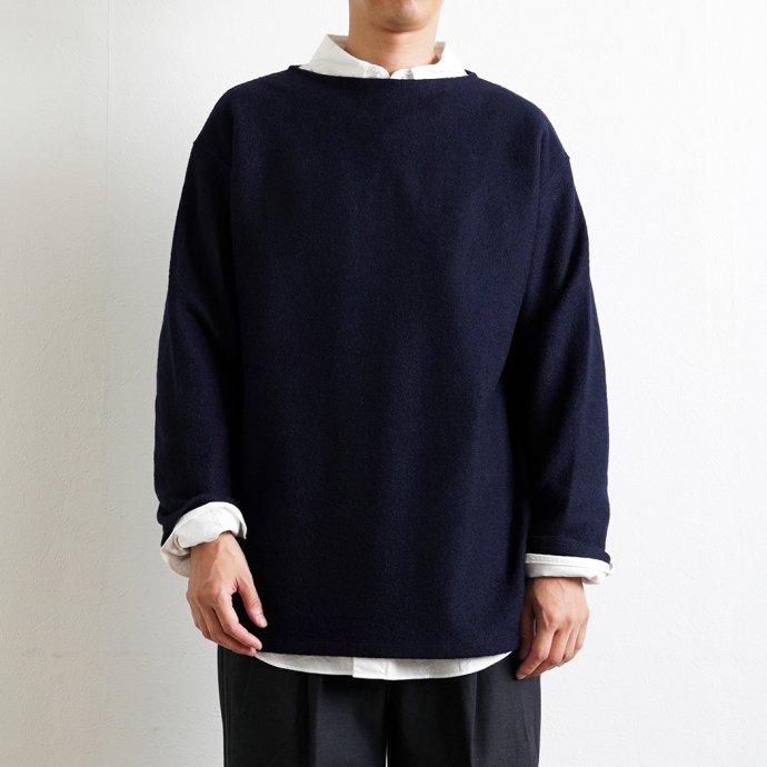 オーシバル ORCIVAL メンズ トップス ウールパイル ボートネックプルオーバー NAVY OR-C0280 WPJ ネイビー シンプル 無地 あす楽 ファッション 縮絨 | ORCIVAL | 06