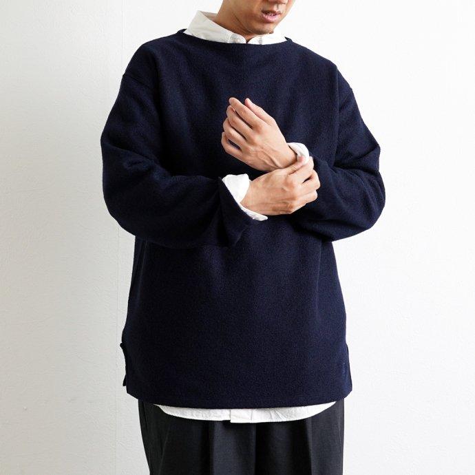 オーシバル ORCIVAL メンズ トップス ウールパイル ボートネックプルオーバー NAVY OR-C0280 WPJ ネイビー シンプル 無地 あす楽 ファッション 縮絨 | ORCIVAL | 07