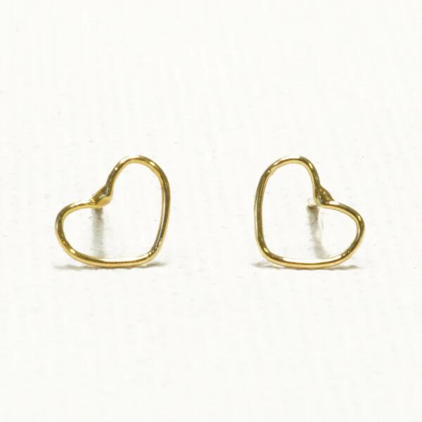 ピアス k18 イロンデール エペパン hirondelle et pepin 18金 h-p-8-2-135 ワイヤー ハート ピアス (両耳タイプ) レディース ギフト ミニマル 20代 30代 40代 … | hirondelle