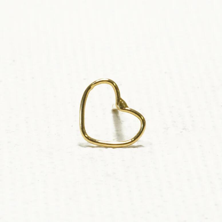 ピアス k18 イロンデール エペパン hirondelle et pepin 18金 h-p-8-2-135 ワイヤー ハート ピアス (両耳タイプ) レディース ギフト ミニマル 20代 30代 40代 … | hirondelle | 01