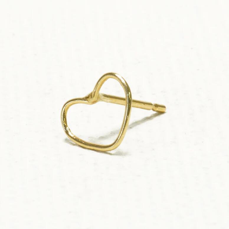 ピアス k18 イロンデール エペパン hirondelle et pepin 18金 h-p-8-2-135 ワイヤー ハート ピアス (両耳タイプ) レディース ギフト ミニマル 20代 30代 40代 … | hirondelle | 02
