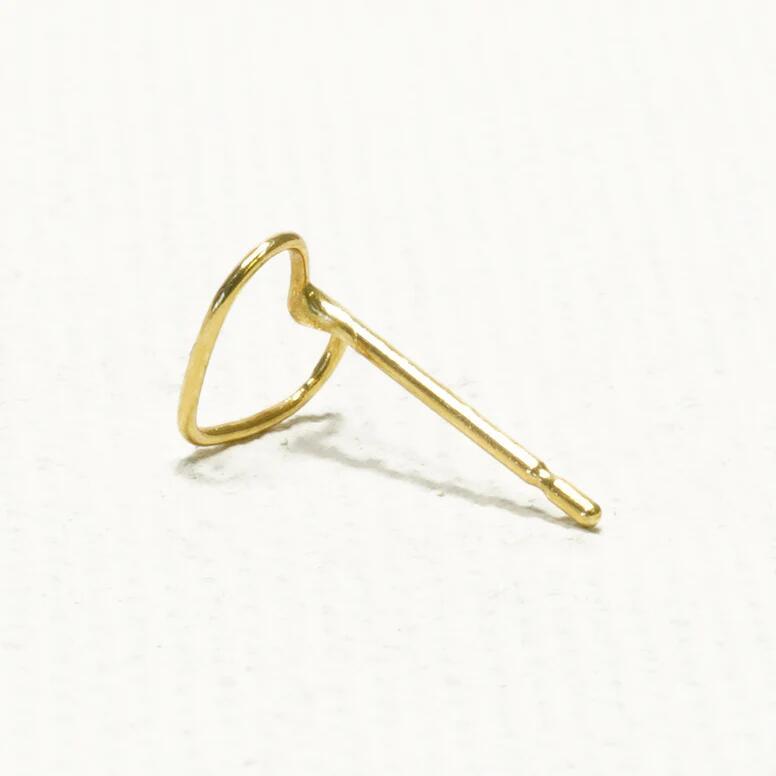 ピアス k18 イロンデール エペパン hirondelle et pepin 18金 h-p-8-2-135 ワイヤー ハート ピアス (両耳タイプ) レディース ギフト ミニマル 20代 30代 40代 … | hirondelle | 04