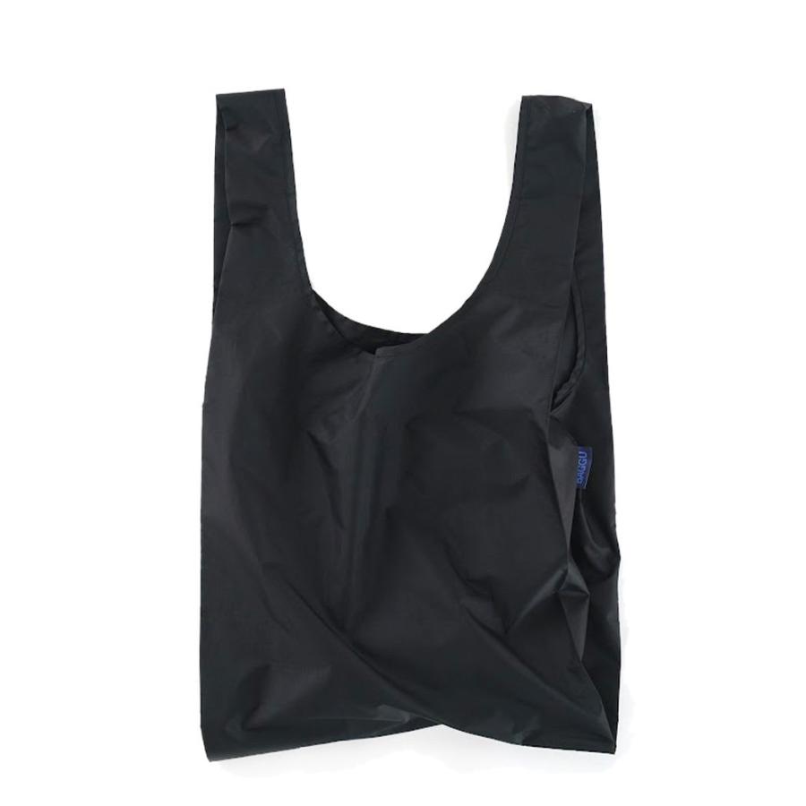 BAGGU バグー エコバッグ ブラック 100%リサイクルナイロン STANDARD スタンダード サイズ 大きい 大容量 ショルダー 洗濯可能 折り畳み コンパクト 軽量 レジ… | BAGGU