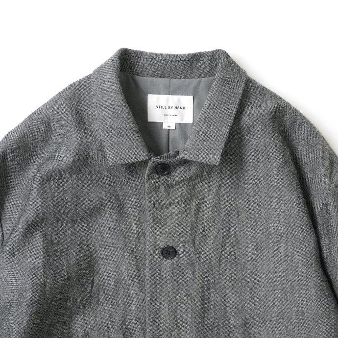 STILL BY HAND スティル バイ ハンド JK02233 - GREY シェットランドウールジャケット グレー あす楽 即日発送 即納 メンズ アウター ポイント 消化｜ehs｜04