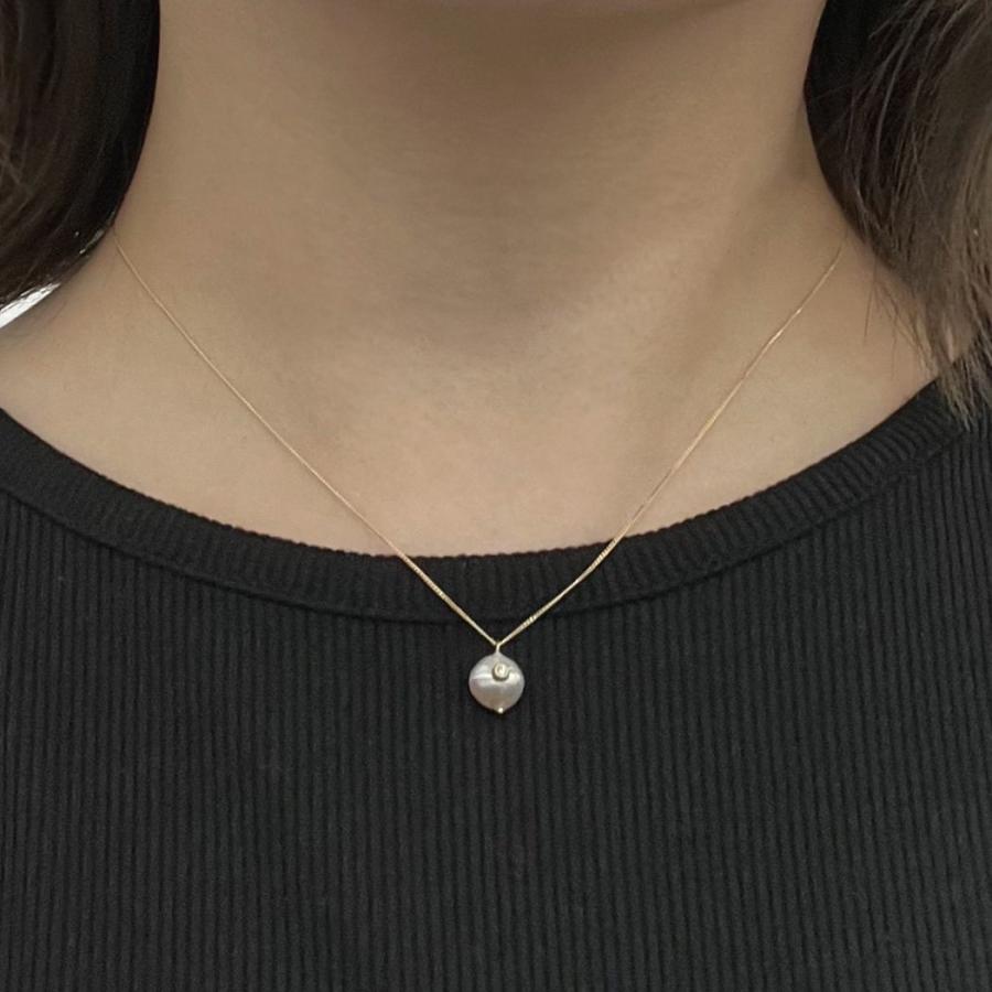 【廃番商品】hirondelle et pepin  / k18 hn-24ss-564 マルシェ・オ・ピュス パール ネックレス | hirondelle | 08