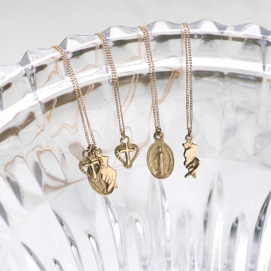 hirondelle et pepin (イロンデールエペパン) / k18 hn-24ss-566 OMIYAGE ハートクロス ネックレス | hirondelle | 05