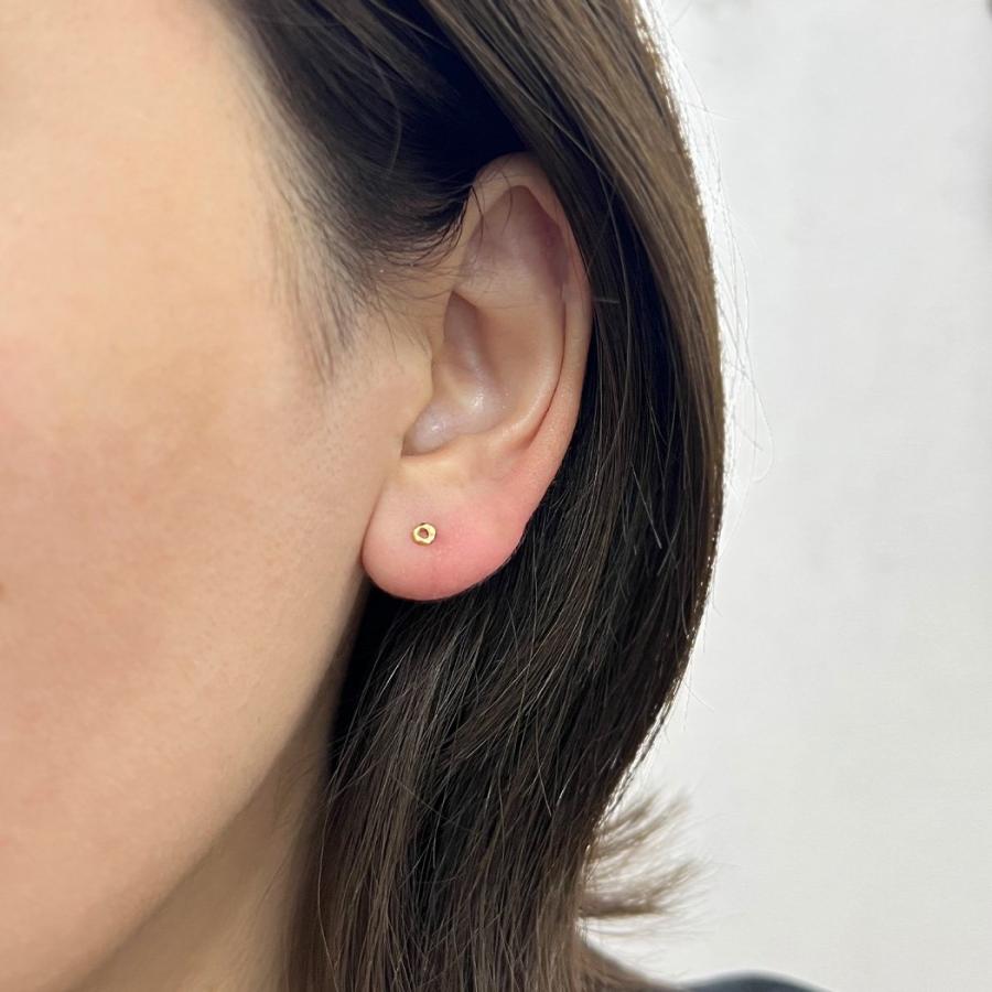 hirondelle et pepin (イロンデールエペパン) / k18 hp-24ss-689 クロンヌ ドゥ フルール ピアス (片耳タイプ) | hirondelle | 04