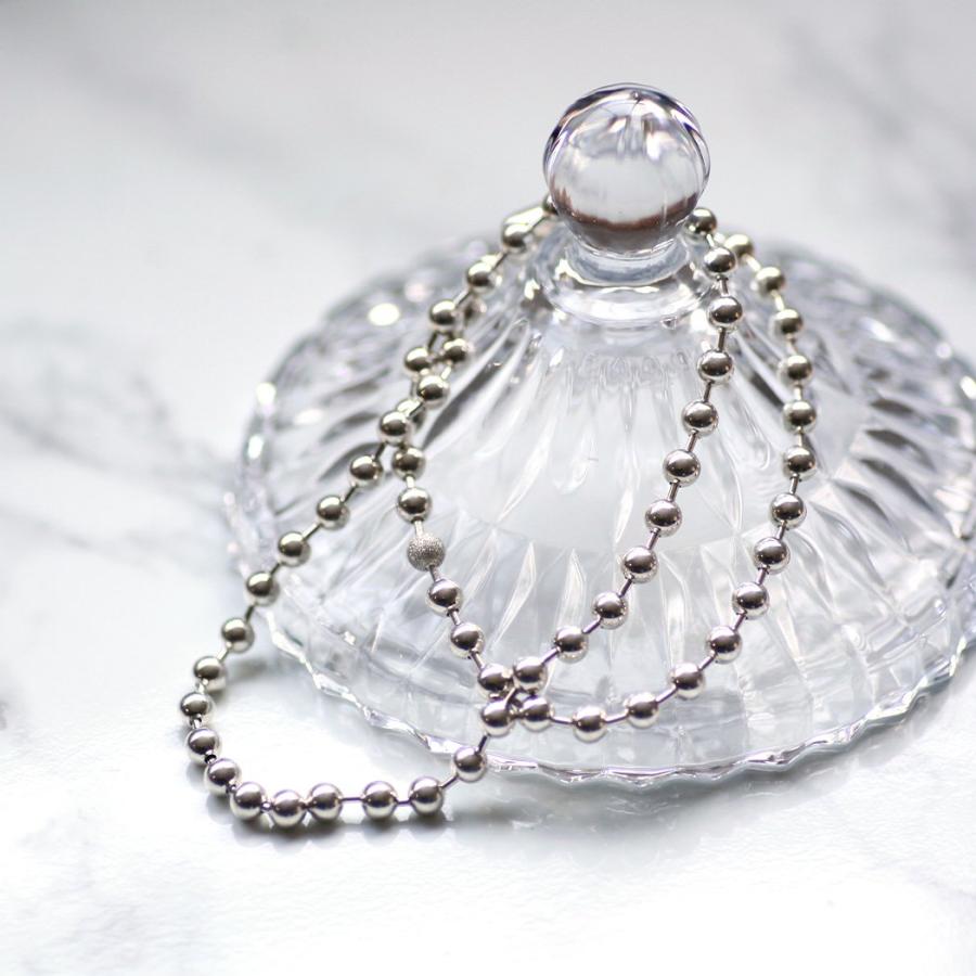 【廃番商品】hirondelle et pepin (イロンデールエペパン) / silver sn-24ss-32 エキューム ボールチェーン ネックレス | hirondelle | 01