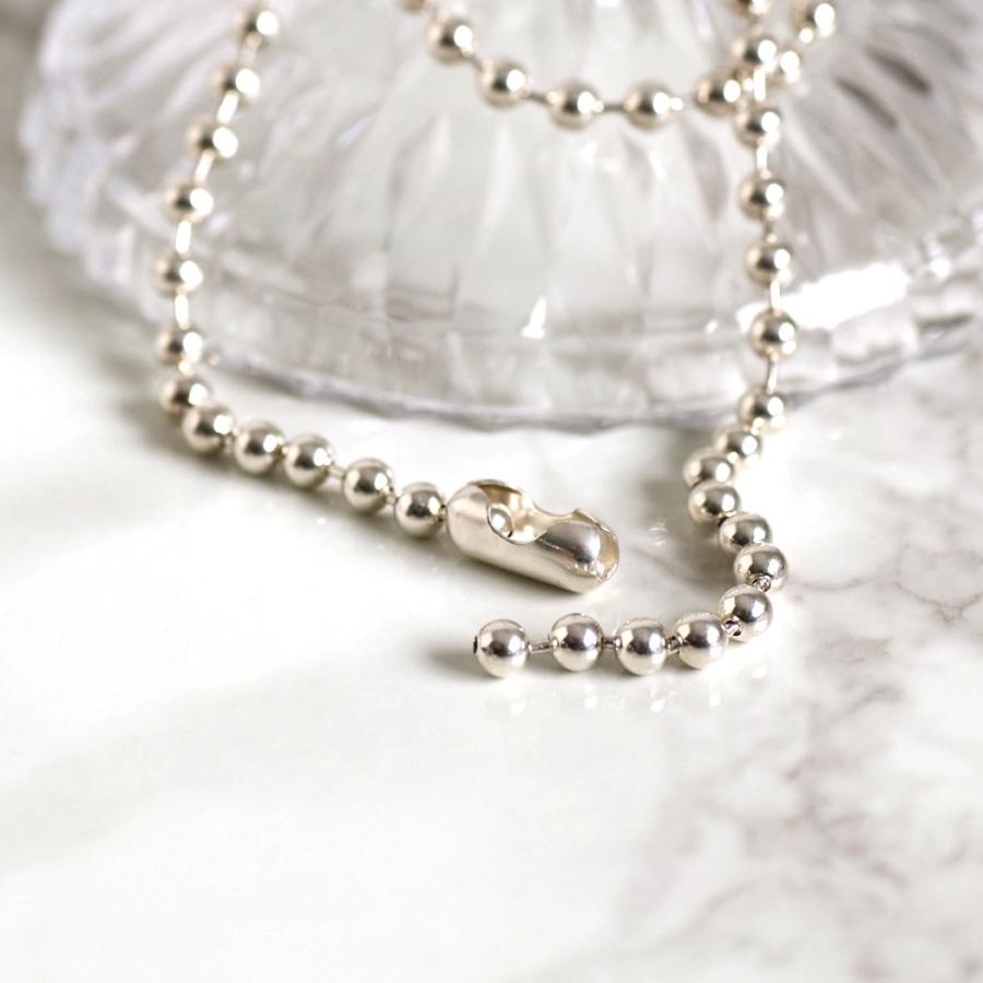 【廃番商品】hirondelle et pepin (イロンデールエペパン) / silver sn-24ss-32 エキューム ボールチェーン ネックレス | hirondelle | 02
