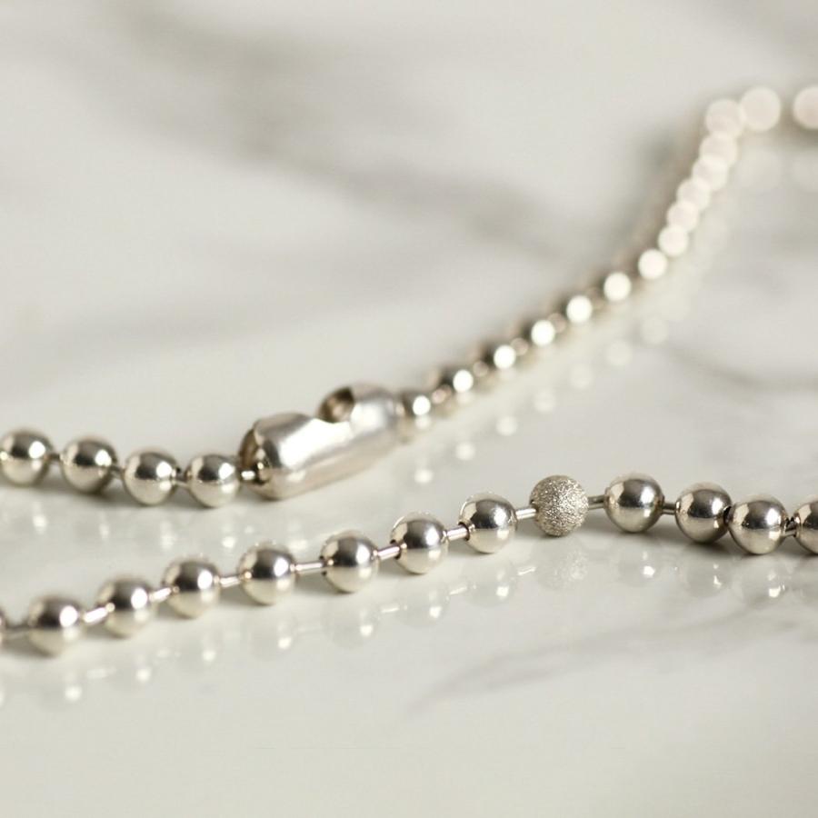 【廃番商品】hirondelle et pepin (イロンデールエペパン) / silver sn-24ss-32 エキューム ボールチェーン ネックレス | hirondelle | 04