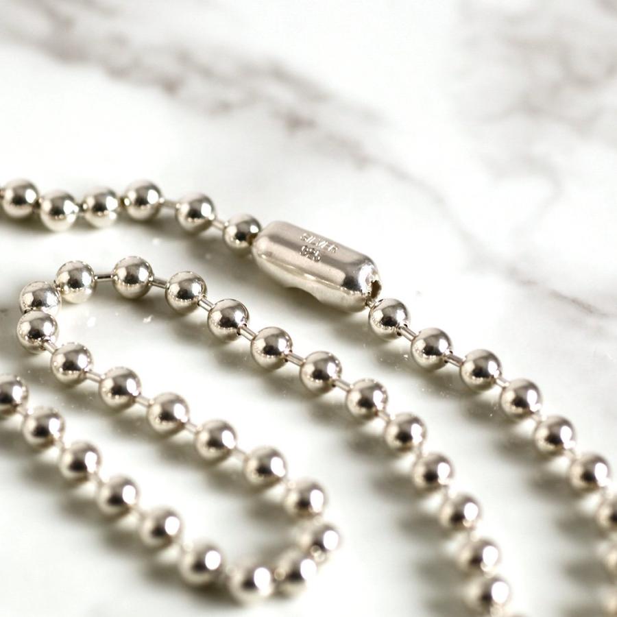 【廃番商品】hirondelle et pepin (イロンデールエペパン) / silver sn-24ss-32 エキューム ボールチェーン ネックレス | hirondelle | 05