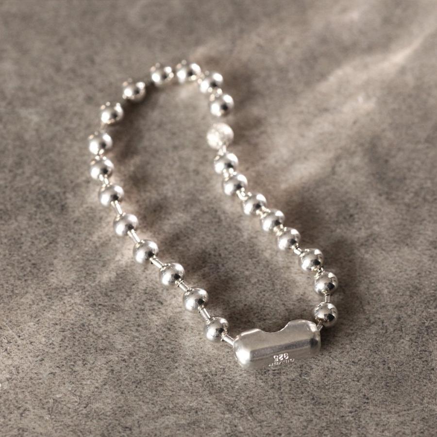 【廃番商品】hirondelle et pepin (イロンデールエペパン) / silver sv-24ss-37 エキューム ボールチェーン バングル | hirondelle