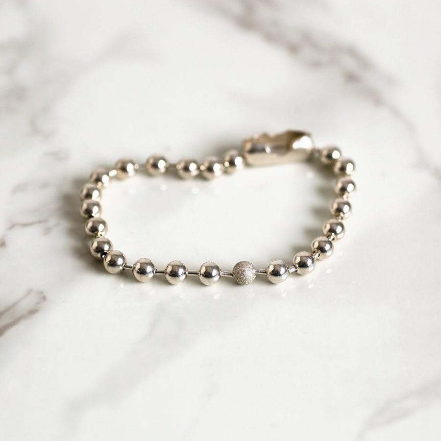 【廃番商品】hirondelle et pepin (イロンデールエペパン) / silver sv-24ss-37 エキューム ボールチェーン バングル | hirondelle | 01