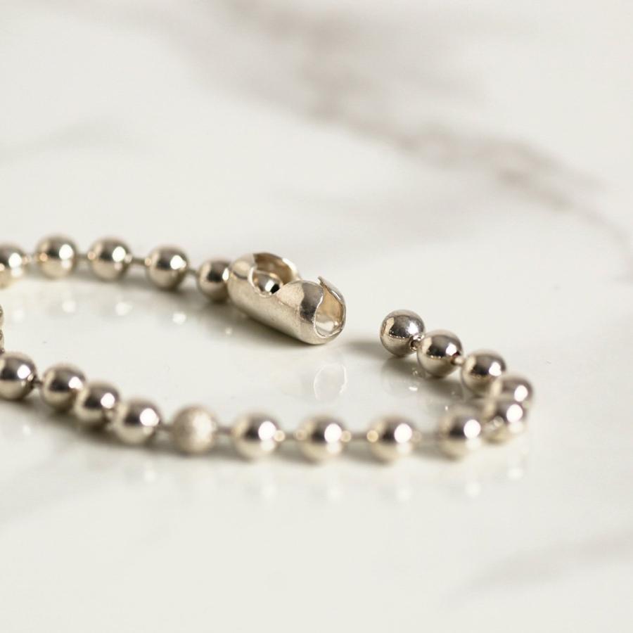 【廃番商品】hirondelle et pepin (イロンデールエペパン) / silver sv-24ss-37 エキューム ボールチェーン バングル | hirondelle | 02