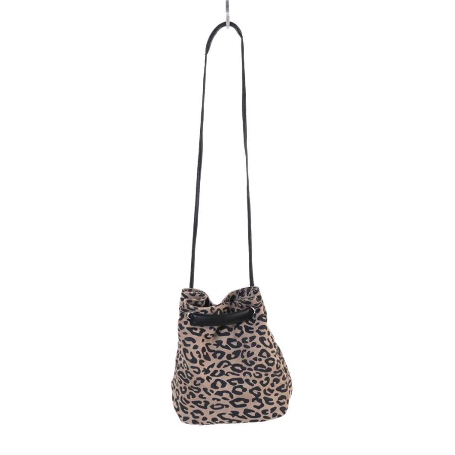 SEASIDE FREERIDE シーサイドフリーライド 17B-NS-SFR-1415SPL NID BAG SPL 2way 巾着バッグ - レオパード ベージュ× ブラック レディース バッグ トートバッ… | seaside freeride | 05