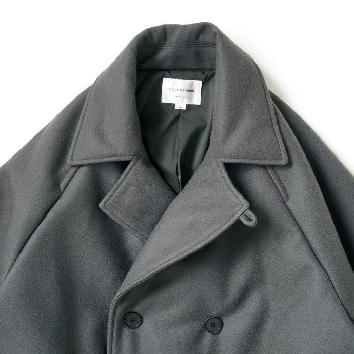 STILL BY HAND スティル バイ ハンド CO01234 - KHAKI GREY ウール／シンサレート ピーコート カーキグレー 送料無料 買い回り 買い周り 買いまわり ポイント… | STILL BY HAND | 04