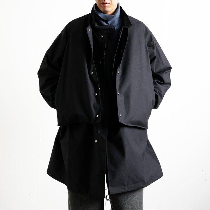 Powderhorn Mountaineering パウダーホーン マウンテニアリング / P.H. M. BM S.WAX CLOTH VEST　ワックスドクロスベスト PH23FW-009 - Black オイルド | Powderhorn Mountaineering(ファッション) | 06