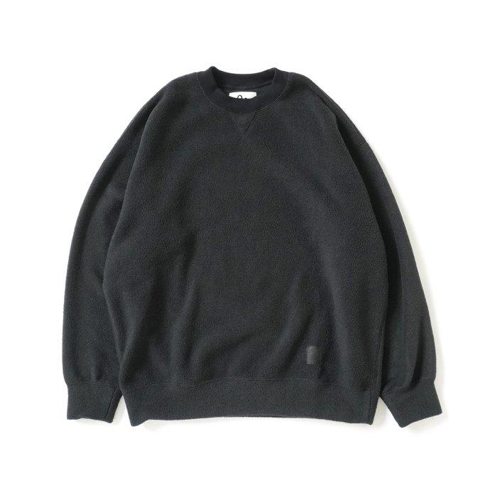 オー O- / FREE SWEATSHIRT - Black フリースカットソー O-W-11 