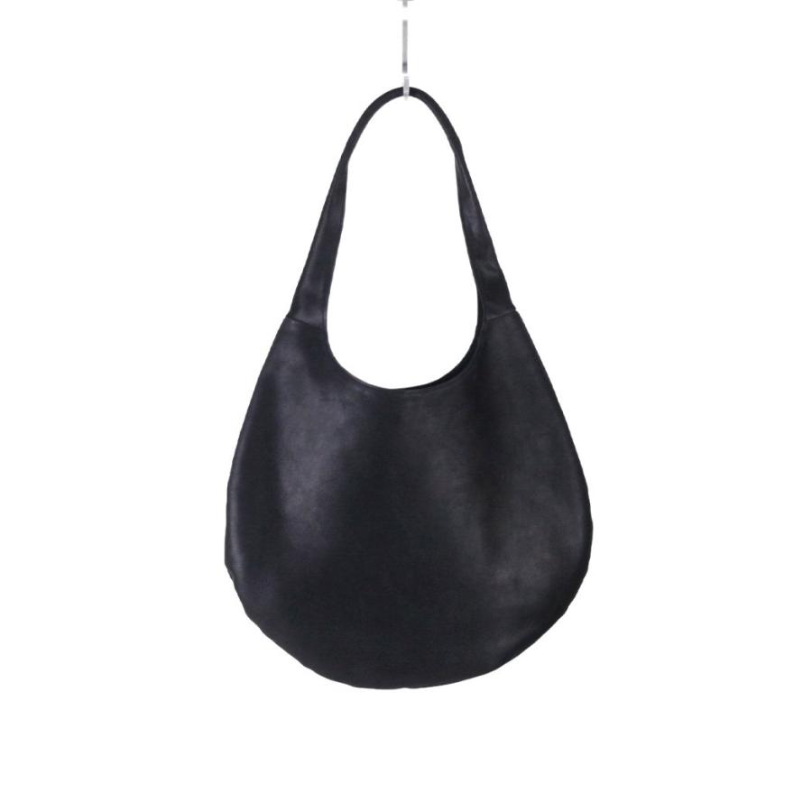 Sarah mu サラミュー BN-005 ワンショルダーバッグ M ブラック レディース ショルダー バッグ レザー 本革 日本製 トートバッグ 1ショルダー 無地 鞄 丸 ラウ… | M_ | 01