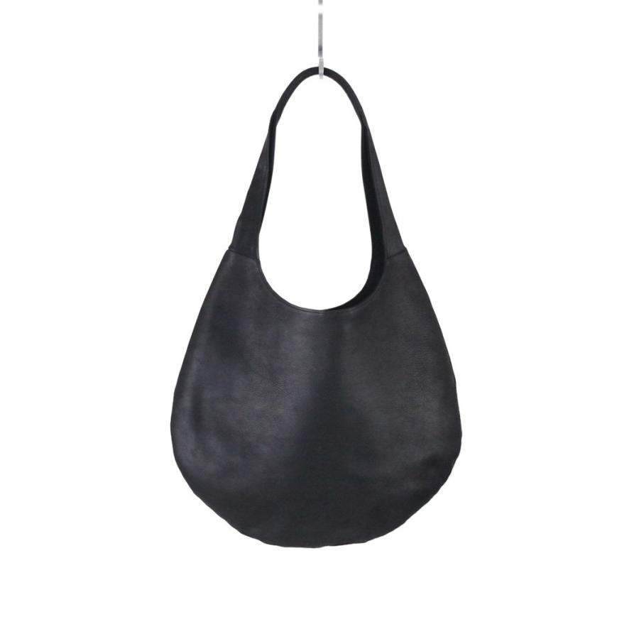 Sarah mu サラミュー BN-005 ワンショルダーバッグ M ブラック レディース ショルダー バッグ レザー 本革 日本製 トートバッグ 1ショルダー 無地 鞄 丸 ラウ… | M_ | 02